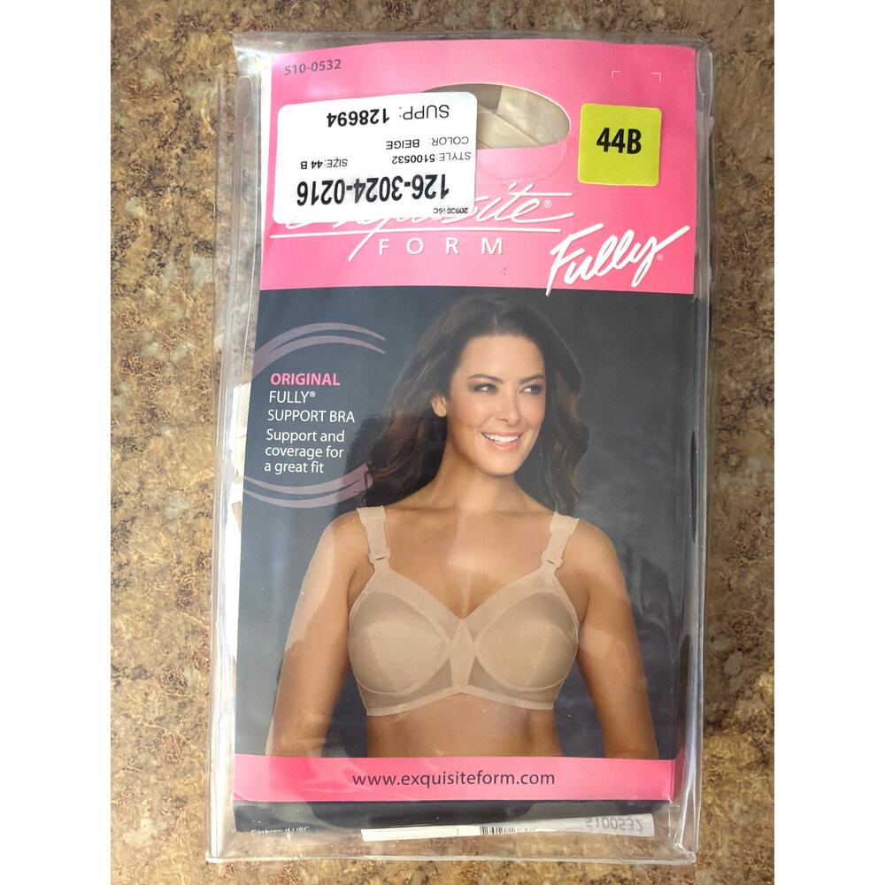 Exquisite Form 44B Bra NEW in tag